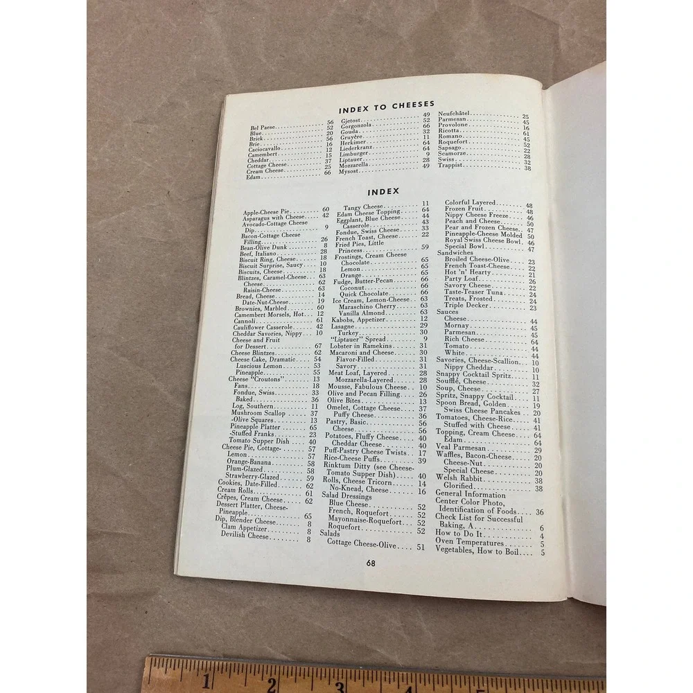 The Cheese Cookbook 1956